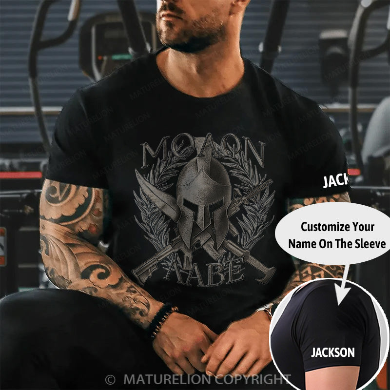 Maturelion Men's T-shirt Molon Labe Cotton T-shirt