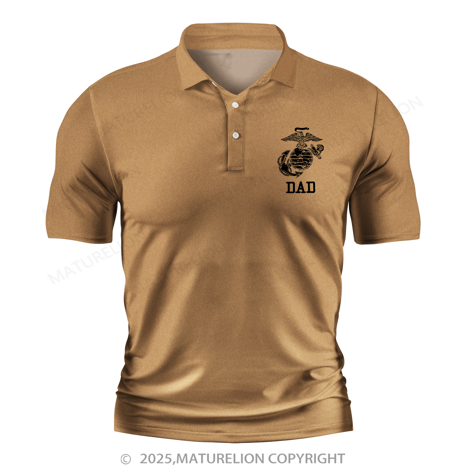Maturelion Men's Polo Shirt USMC Dad Polo Shirt