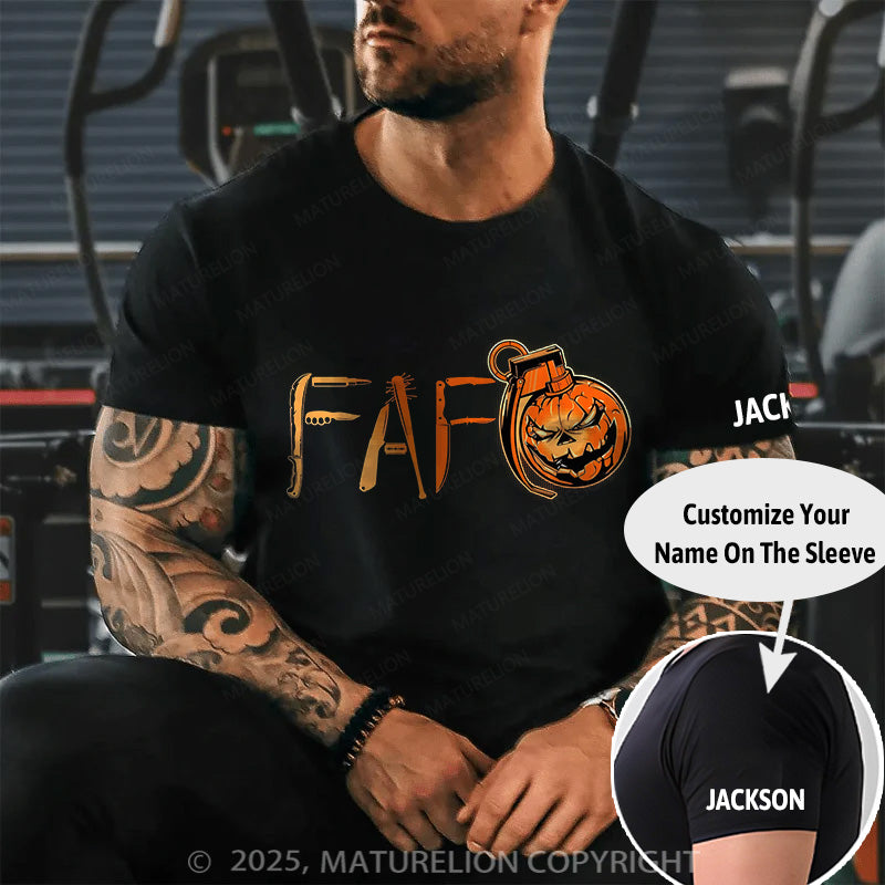 Maturelion Men's T-shirt Found Out Cotton T-shirt