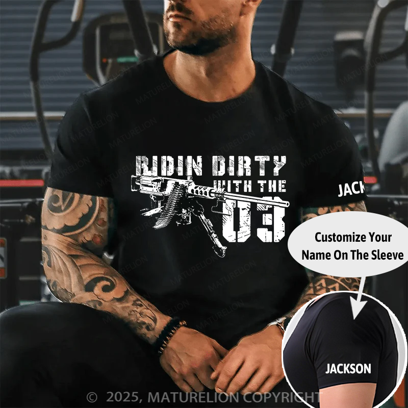 Maturelion Men's T-Shirt Ridin' Dirty with the '03 Cotton T-Shirt