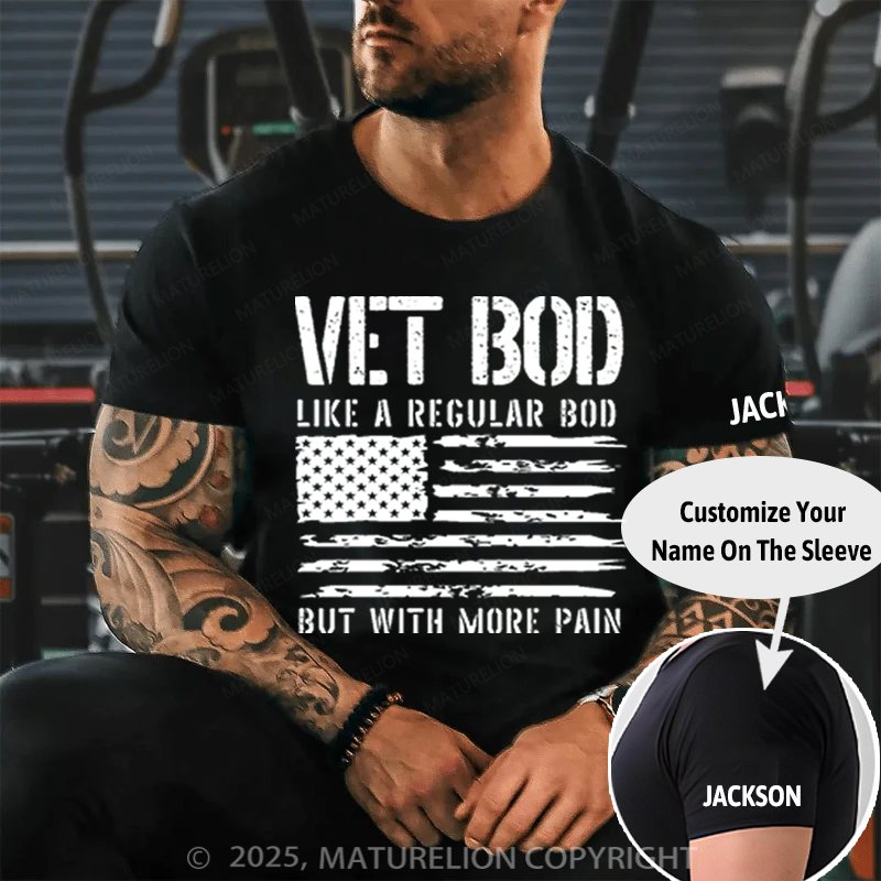 Maturelion Men's T-Shirt VET Bod Cotton T-Shirt