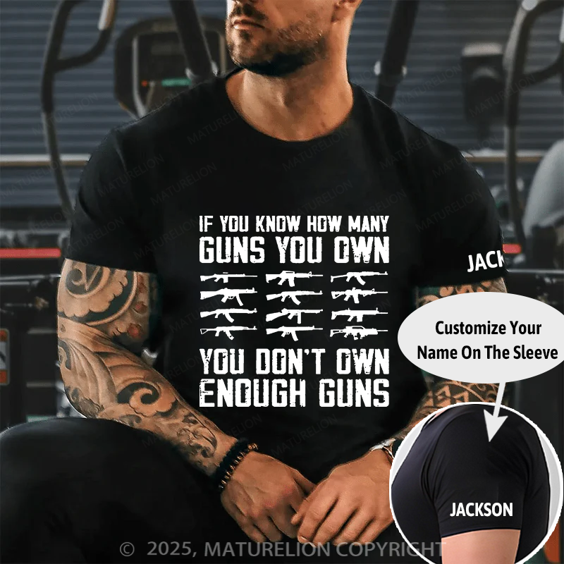 Maturelion Men's T-shirt If You Know How Many Guns You Own Cotton T-shirt
