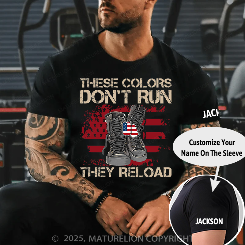 Maturelion Men's T-Shirt America Veteran Essential Cotton T-Shirt