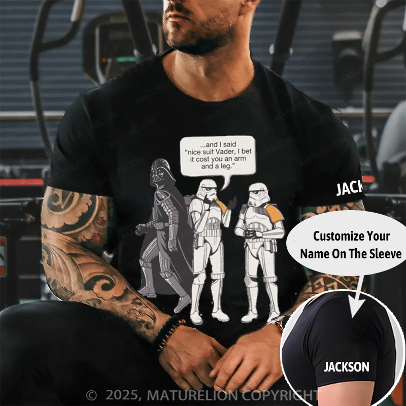 Maturelion Men's T-Shirt Trooper Joke Cotton T-Shirt