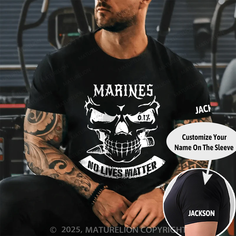 Maturelion Men's T-Shirt No Lifes Matter Cotton T-Shirt