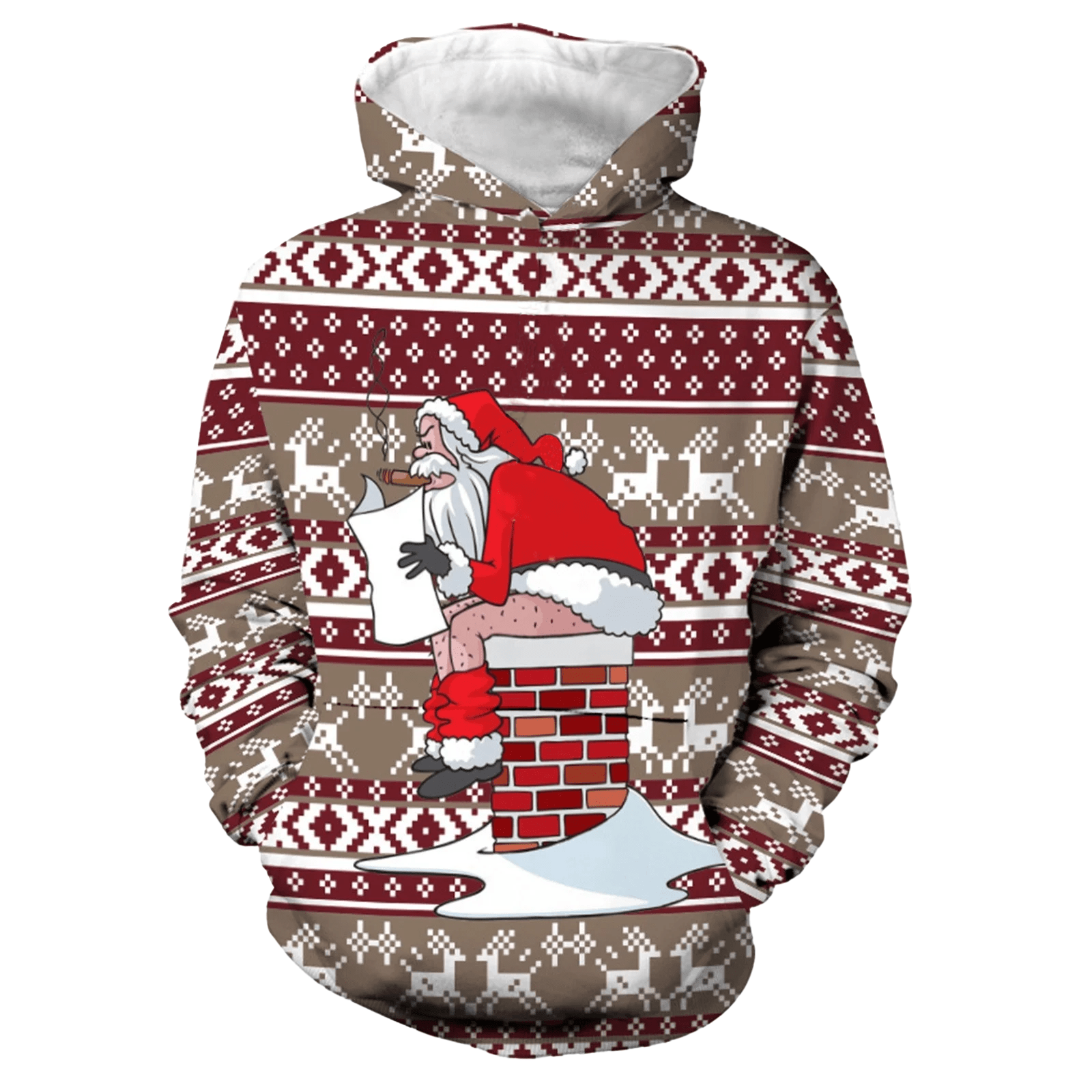 Maturelion Christmas Skull All Over Print 3D Hoodie