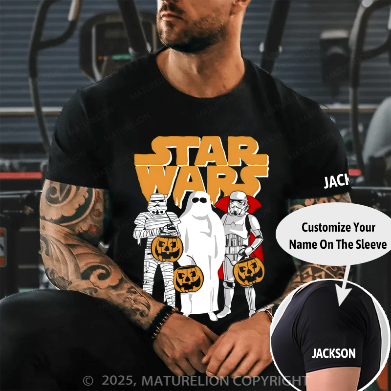 Maturelion Men's T-Shirt Trio Costumes Halloween Logo Cotton T-Shirt