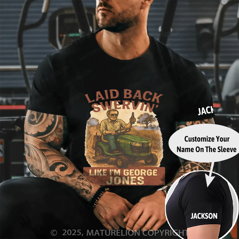 Maturelion Men's T-shirt Country Music Dirt Road Anthem Cotton T-shirt