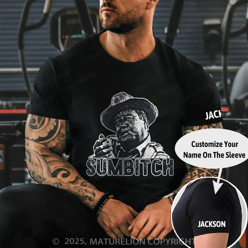 Maturelion Men's T-Shirt Sumbitch Cotton T-Shirt