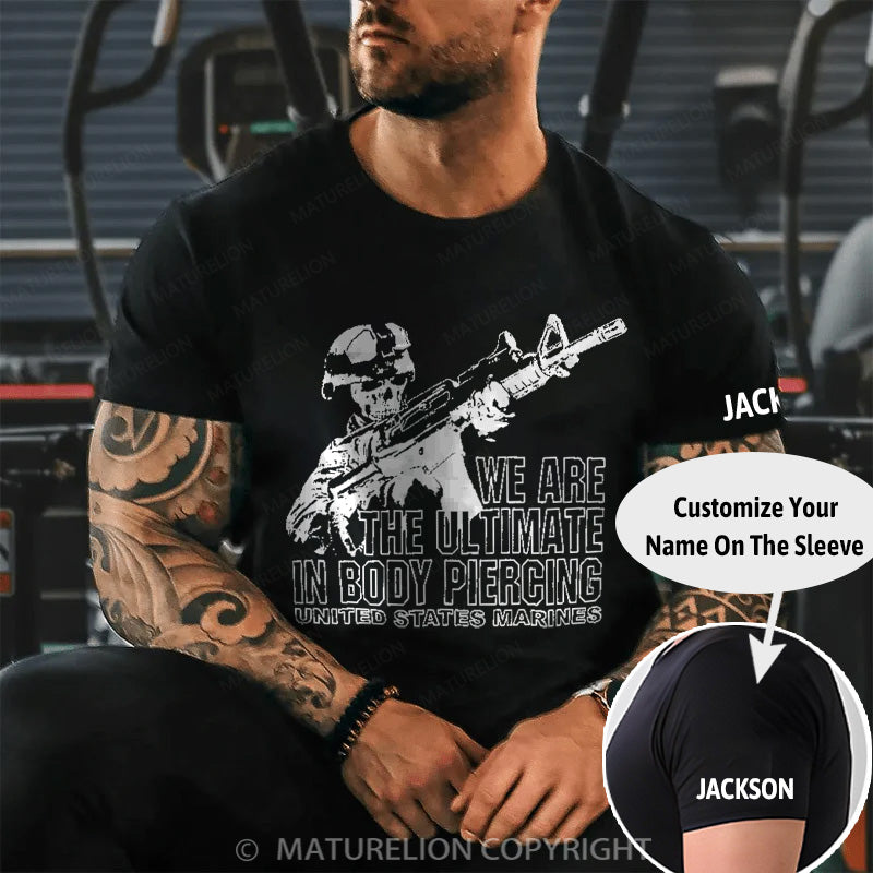 Maturelion Men's T-shirt Skeleton Cotton T-shirt