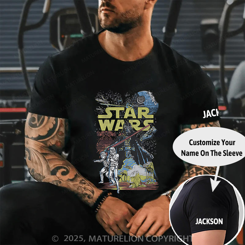 Maturelion Men's T-shirt Star Wars Cotton T-shirt
