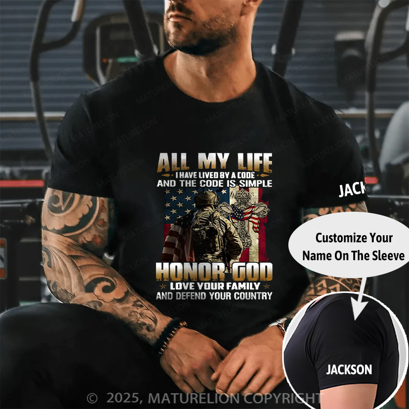 Maturelion Men's T-shirt U.S Veteran T-Shirt ! Order Here Cotton T-shirt