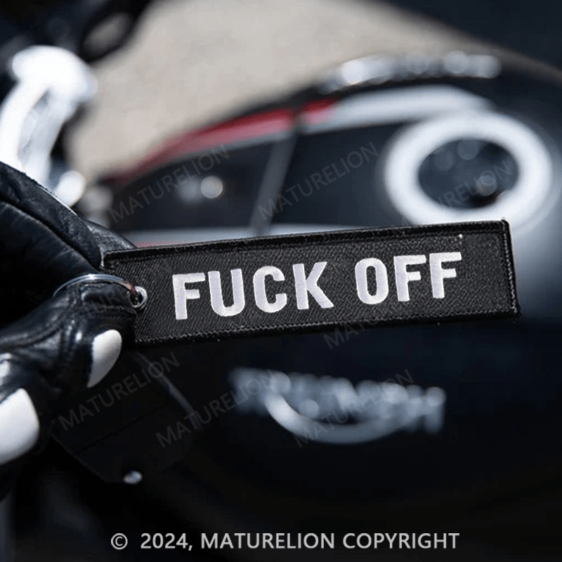 Maturelion Motorbike Keyring Never Give Up