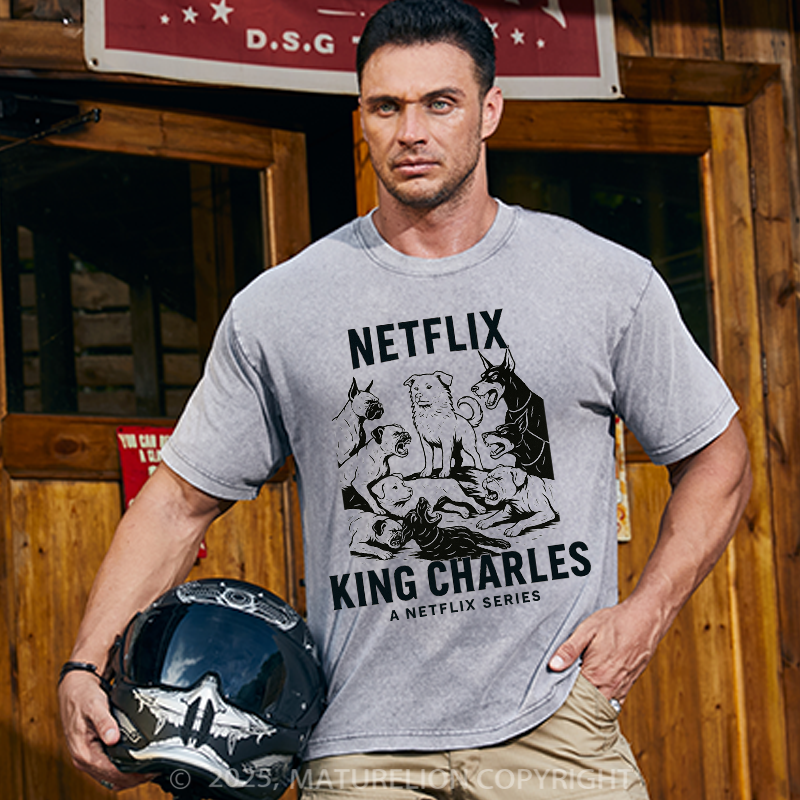 Maturelion Men's T-shirt KING CHARLES Cotton T-shirt