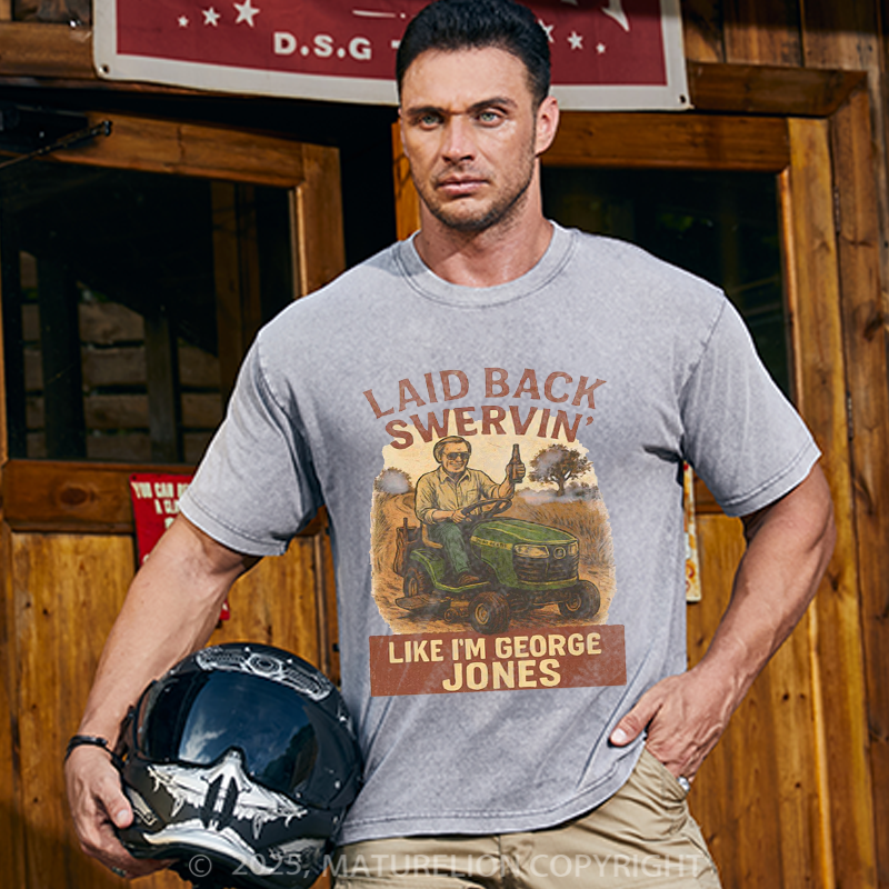 Maturelion Men's T-shirt Country Music Dirt Road Anthem Cotton T-shirt