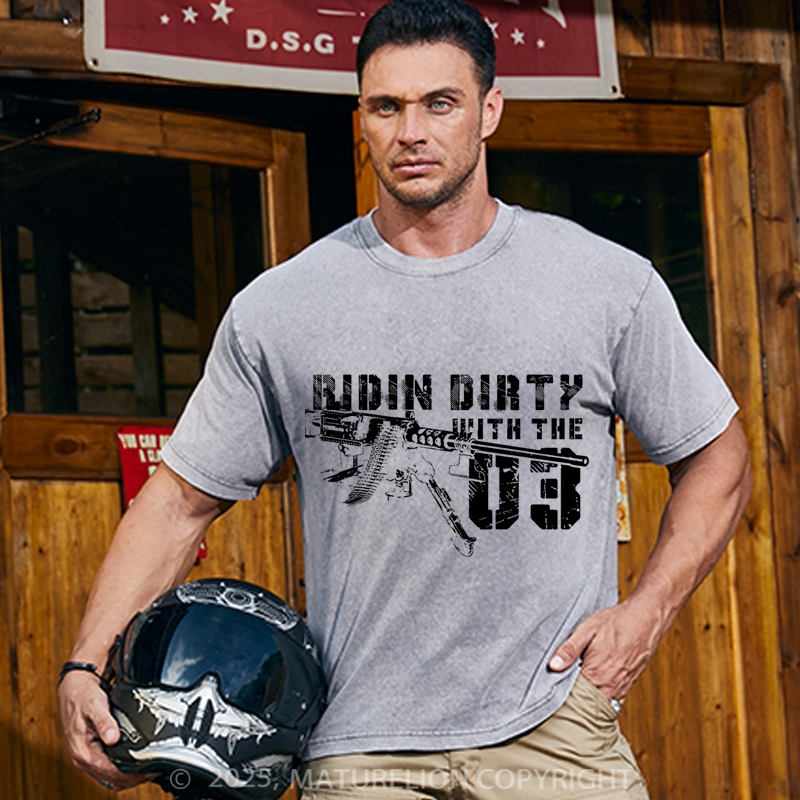 Maturelion Men's T-Shirt Ridin' Dirty with the '03 Cotton T-Shirt