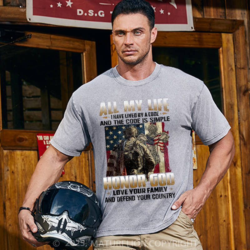 Maturelion Men's T-shirt U.S Veteran T-Shirt ! Order Here Cotton T-shirt