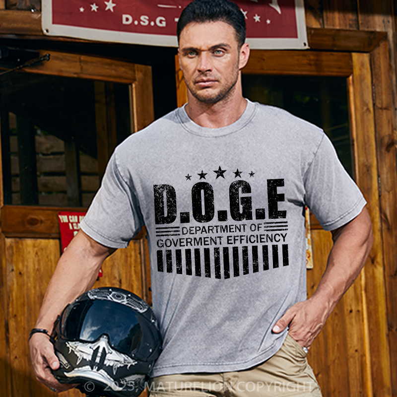 Maturelion Men's T-shirt D.O.G.E Cotton T-shirt