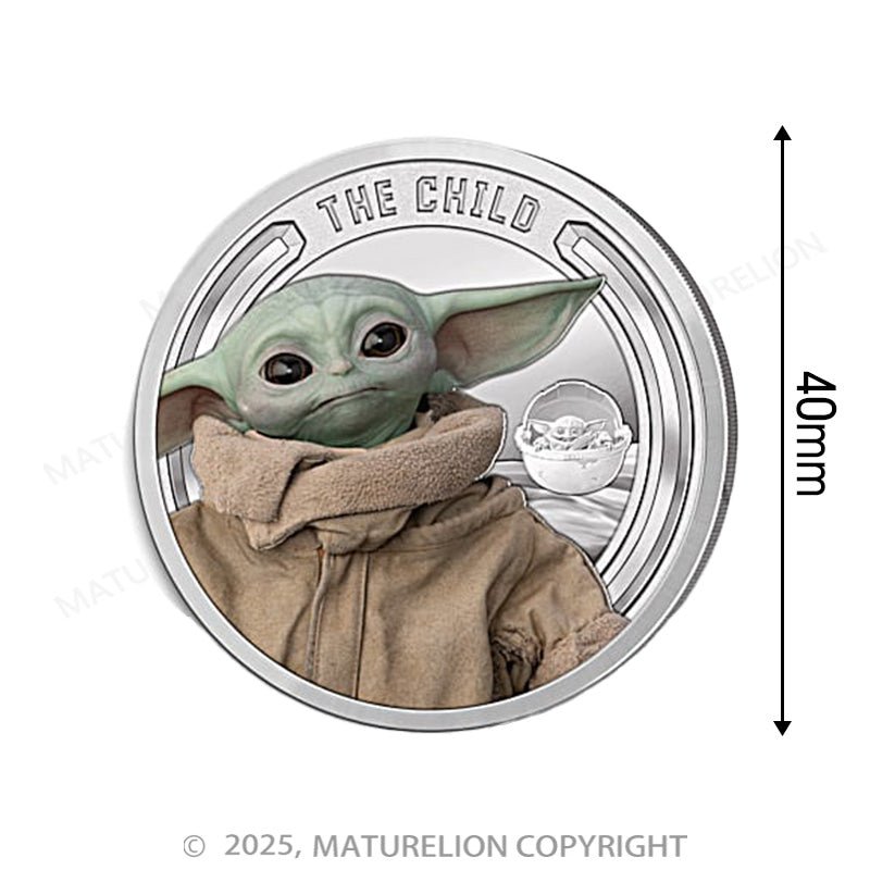 Maturelion Grogu's Gift - The Child Colorized Silver Medal