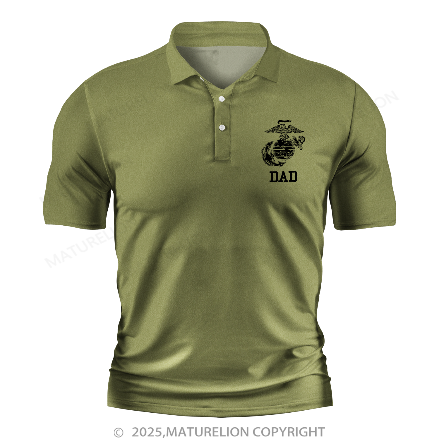 Maturelion Men's Polo Shirt USMC Dad Polo Shirt