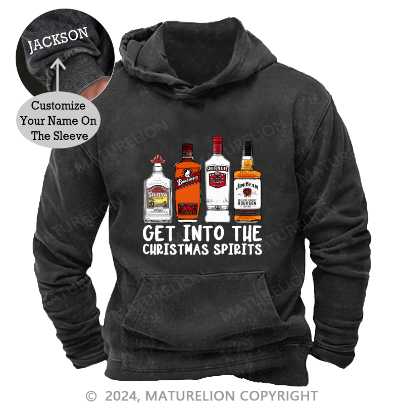 Maturelion Christmas Hoodie Get Into The Christmas Spirits Custom Hoodie