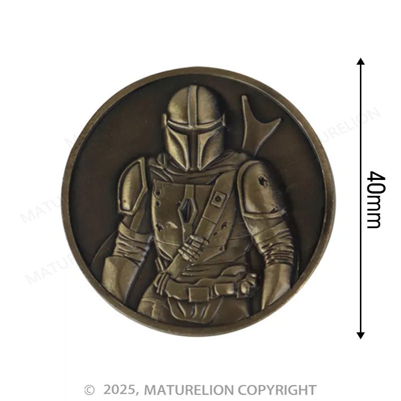 Maturelion Mandalorian Iron - Warrior's Bronze Combat Crest