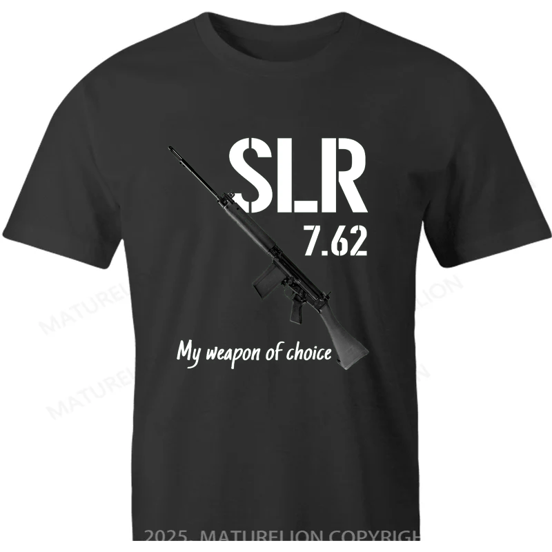 Maturelion British T-shirt SLR 7.62 My Weapon Of Choice T-shirt