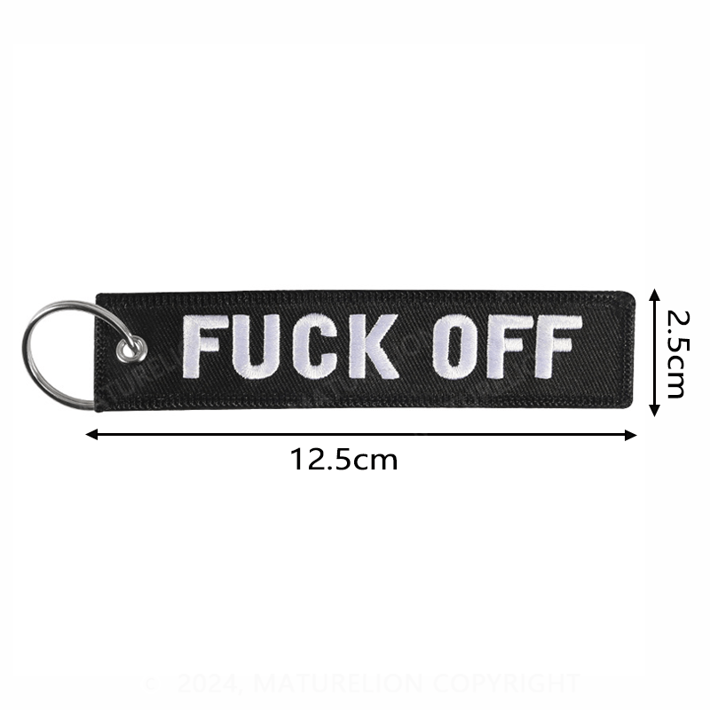 Maturelion Motorbike Keyring Never Give Up