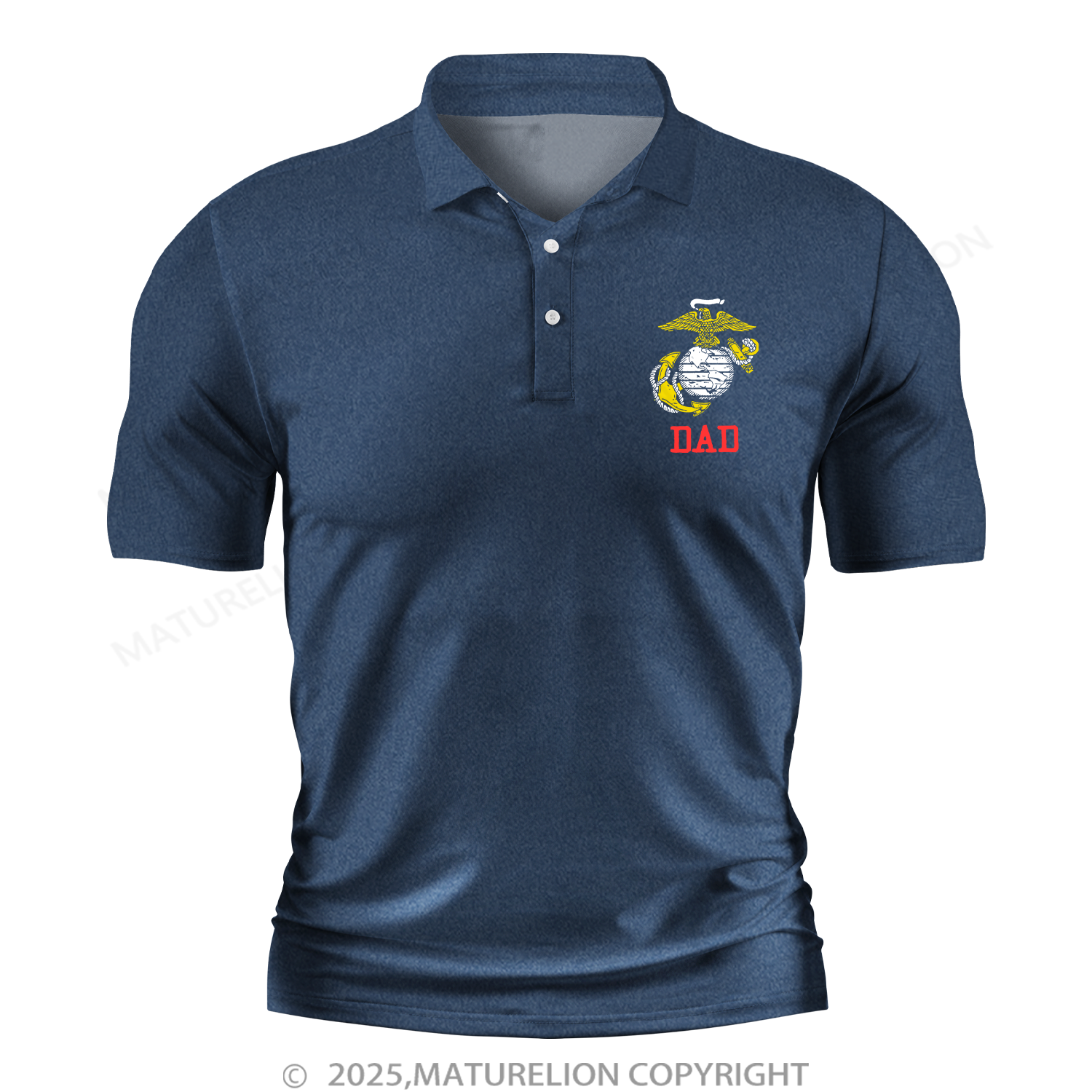 Maturelion Men's Polo Shirt USMC Dad Polo Shirt
