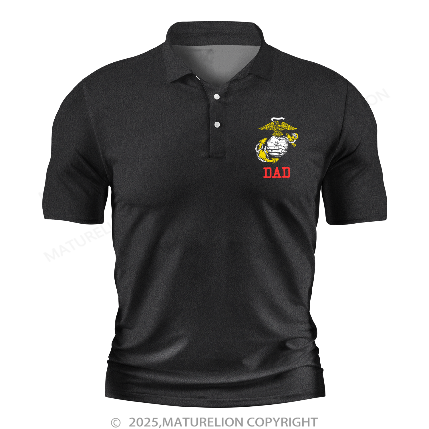 Maturelion Men's Polo Shirt USMC Dad Polo Shirt
