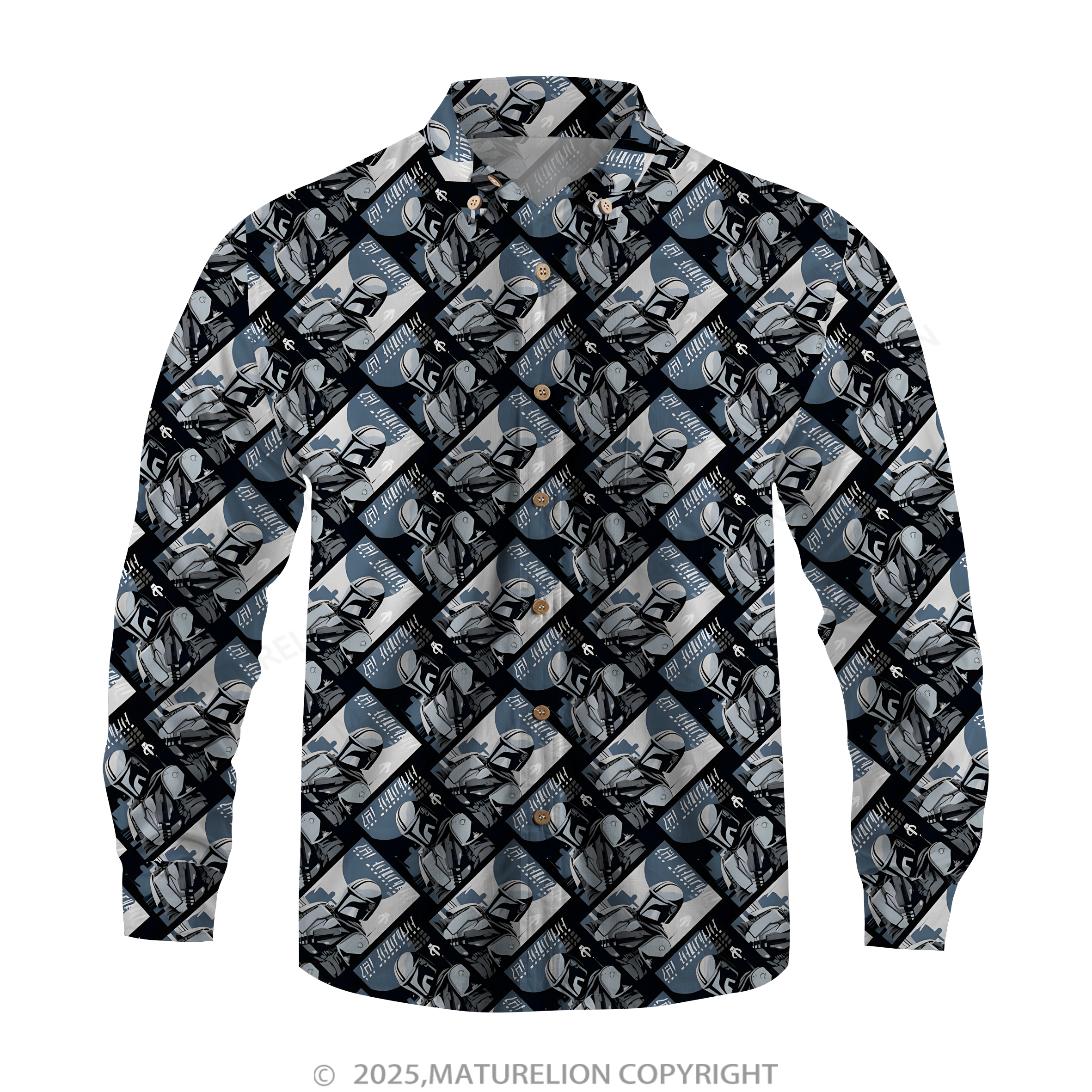 Maturelion Men's Hawaiian Shirt Neon Synthwave Laser Sword Hawaiian Shirt