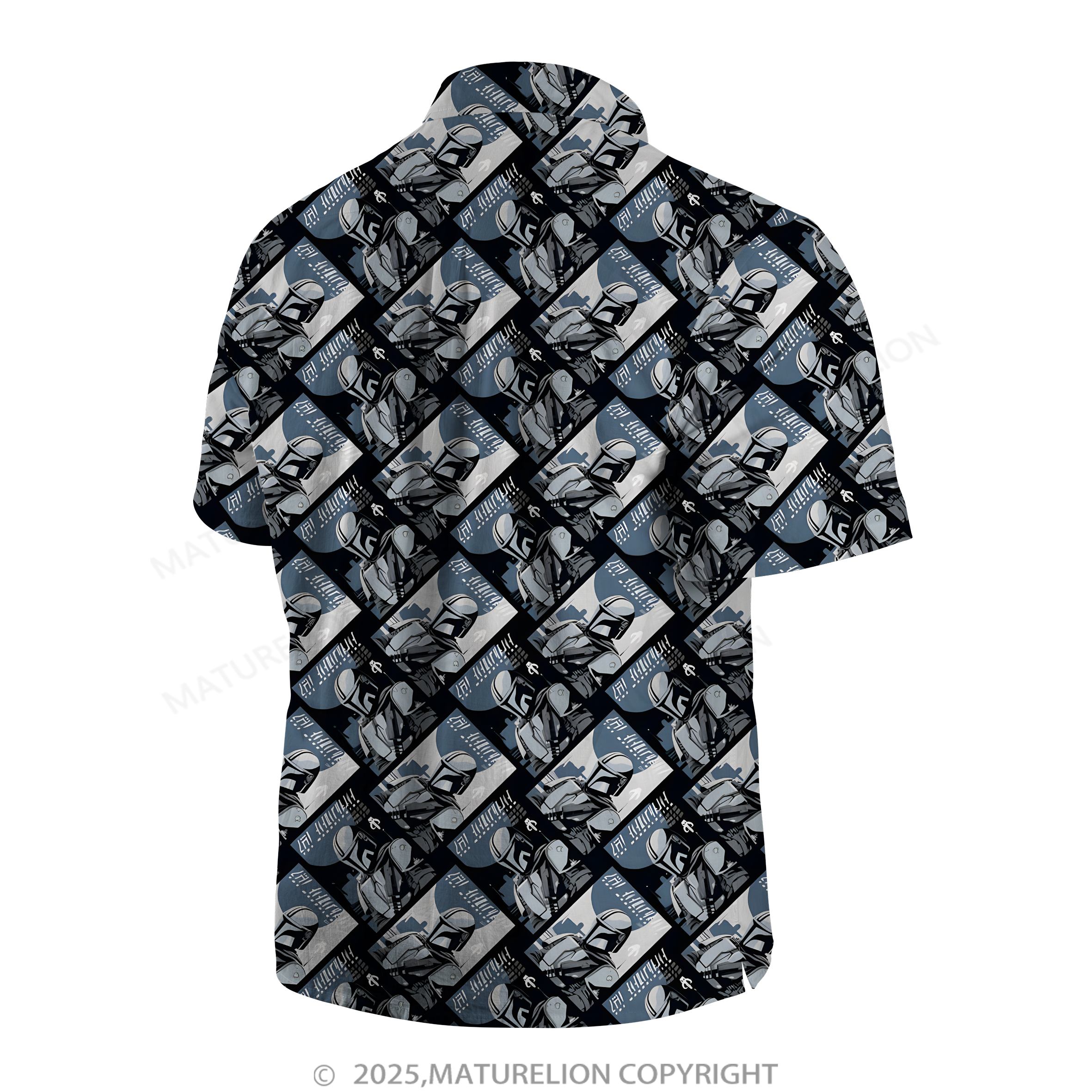 Maturelion Men's Hawaiian Shirt Neon Synthwave Laser Sword Hawaiian Shirt