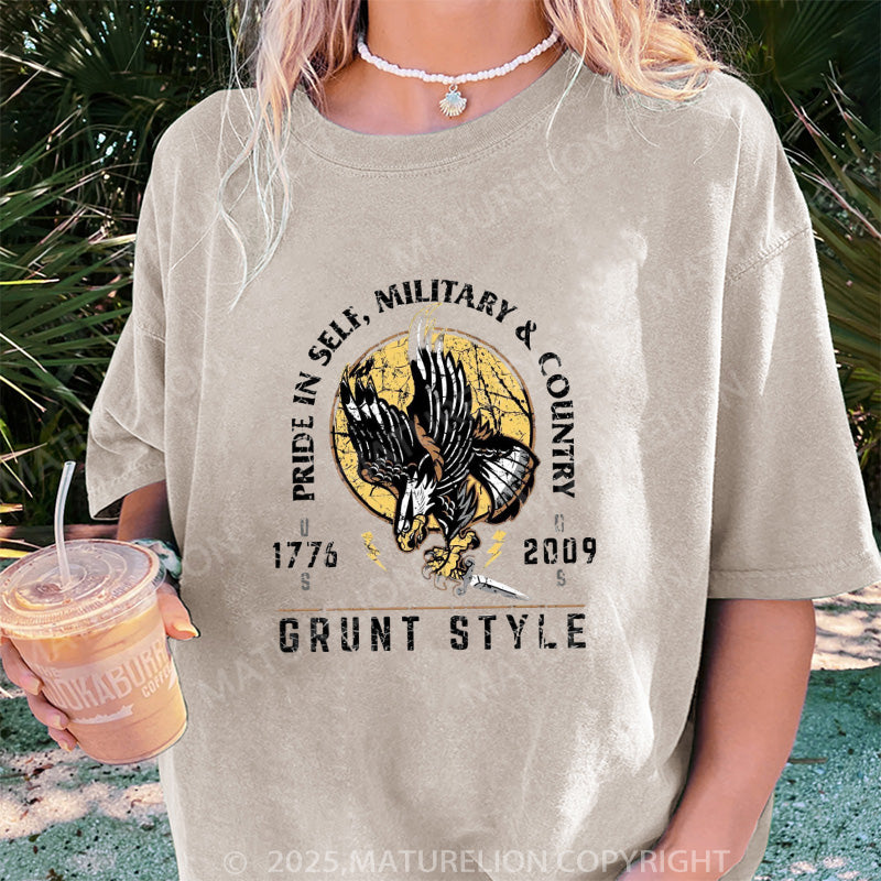 Maturelion Women's T-shirt War Eagle Oversized DTG Washed T-shirt