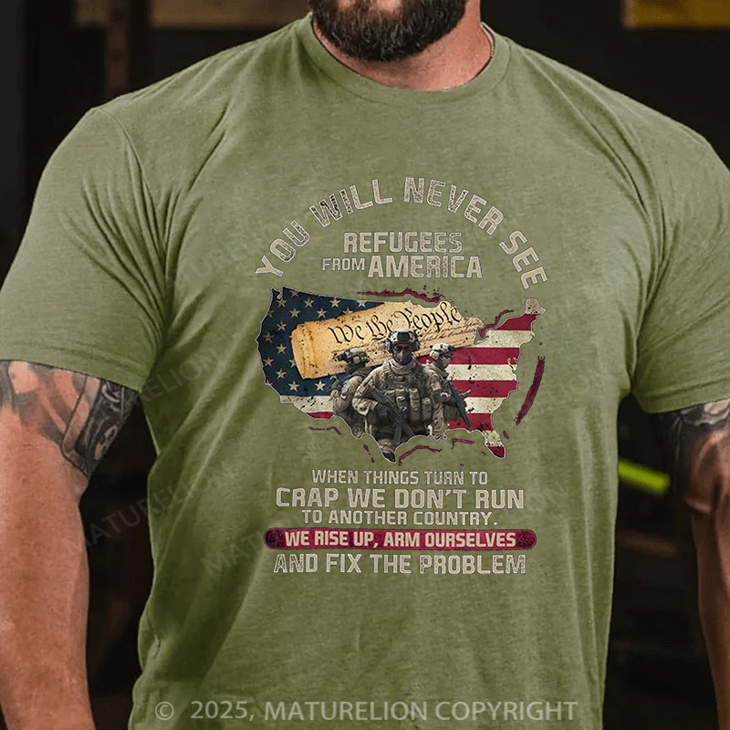 Maturelion Men's T-shirt Unisex Standard Cotton T-shirt