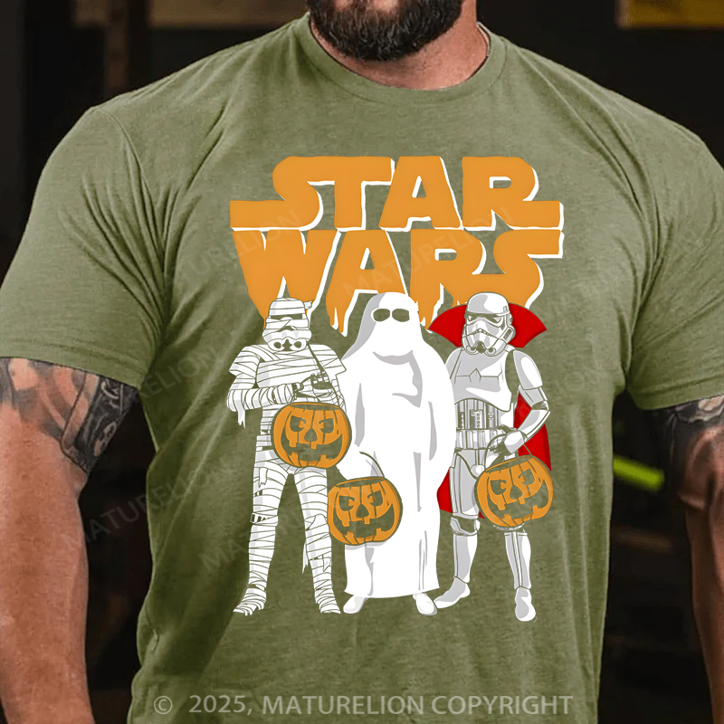 Maturelion Men's T-Shirt Trio Costumes Halloween Logo Cotton T-Shirt