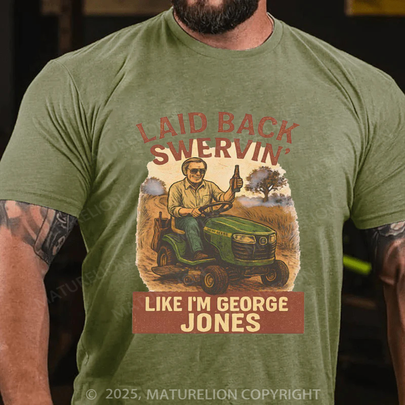 Maturelion Men's T-shirt Country Music Dirt Road Anthem Cotton T-shirt