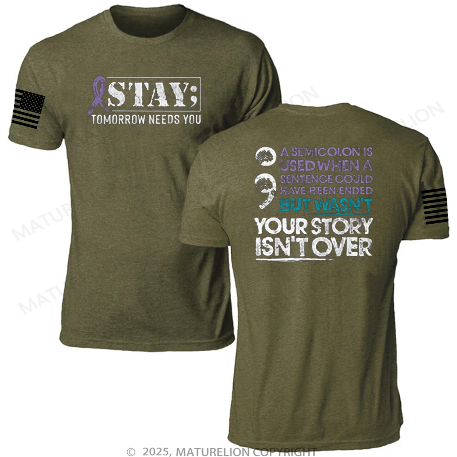 Maturelion Unisex T-Shirt Your Story Is Not Over Memorial T-shirt