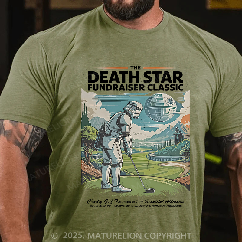 Maturelion Men's T-Shirt The Death Star Fundraiser Classic Cotton T-shirt