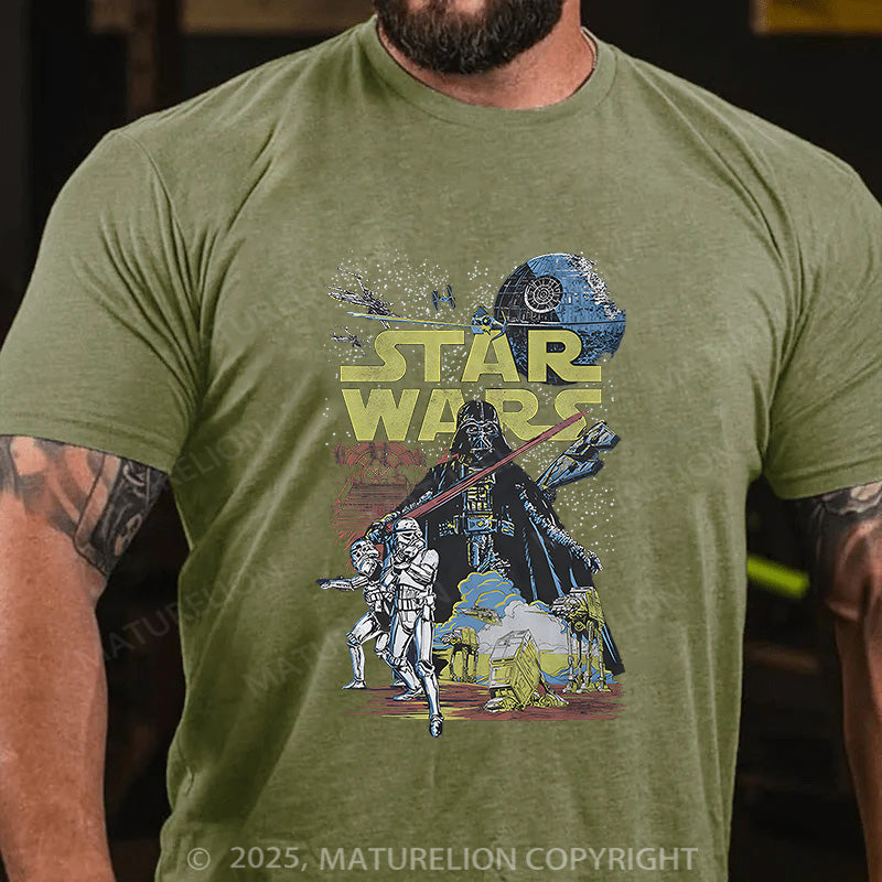 Maturelion Men's T-shirt Star Wars Cotton T-shirt