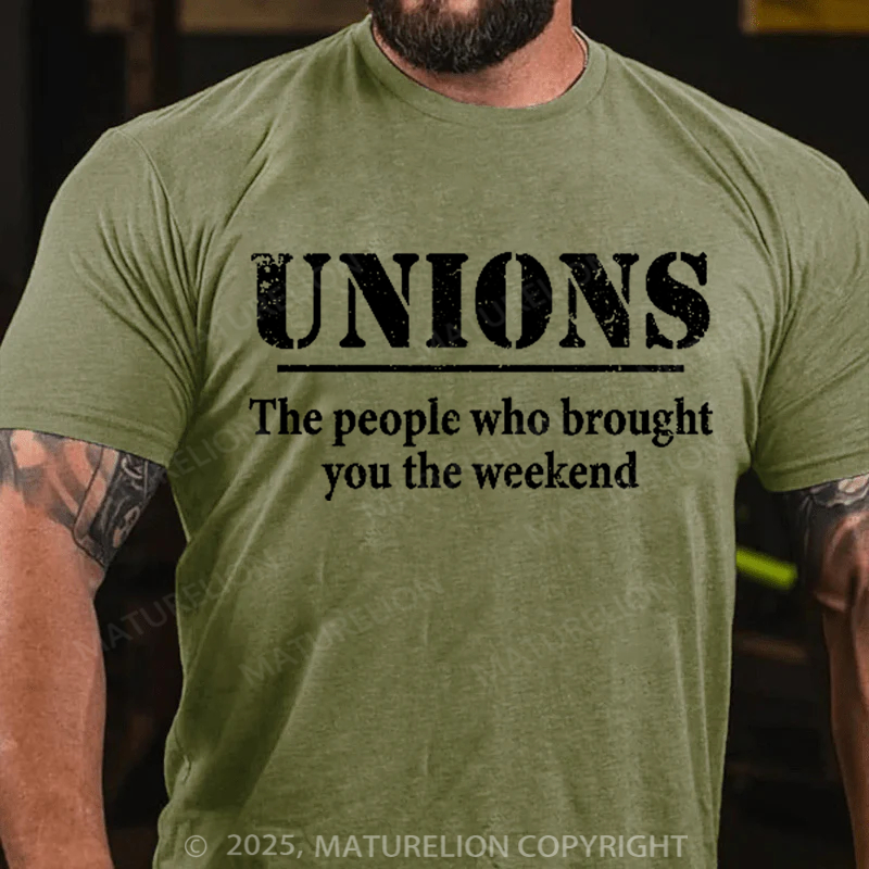 Maturelion Men's T-shirt Thank A Union 4th Of July T-shirt