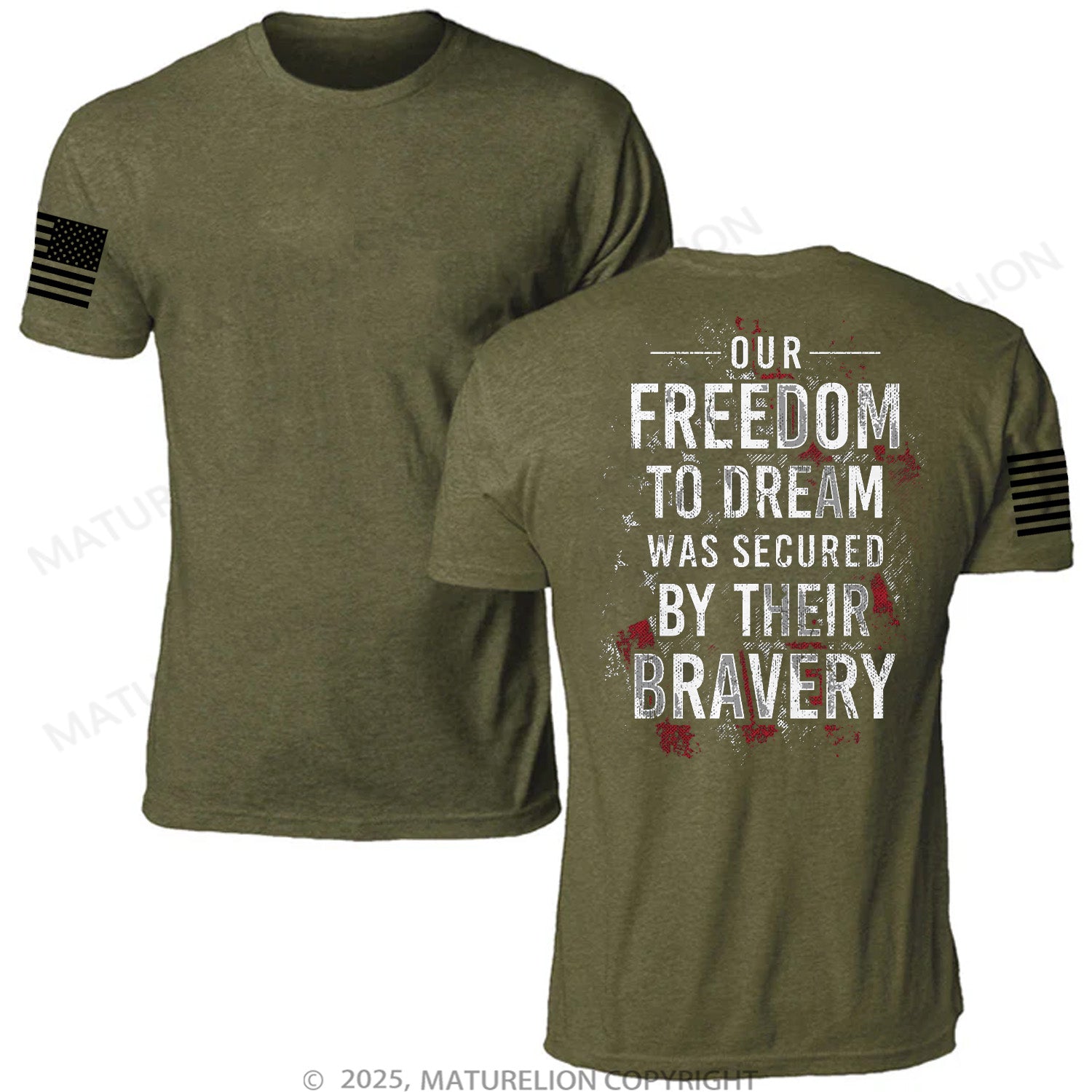 Maturelion Unisex T-Shirt Freedom To Dream Memorial T-shirt