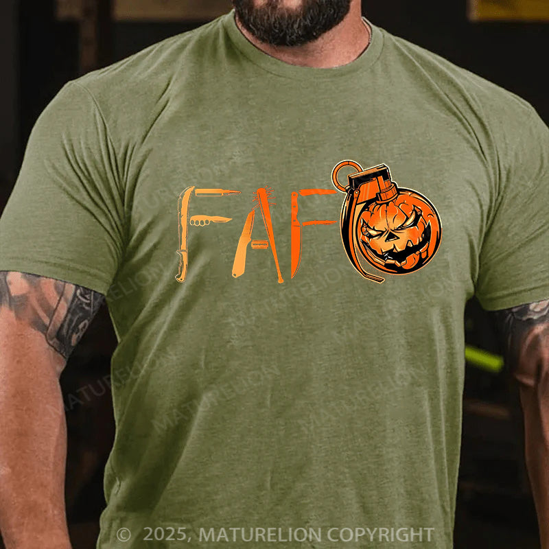 Maturelion Men's T-shirt Found Out Cotton T-shirt