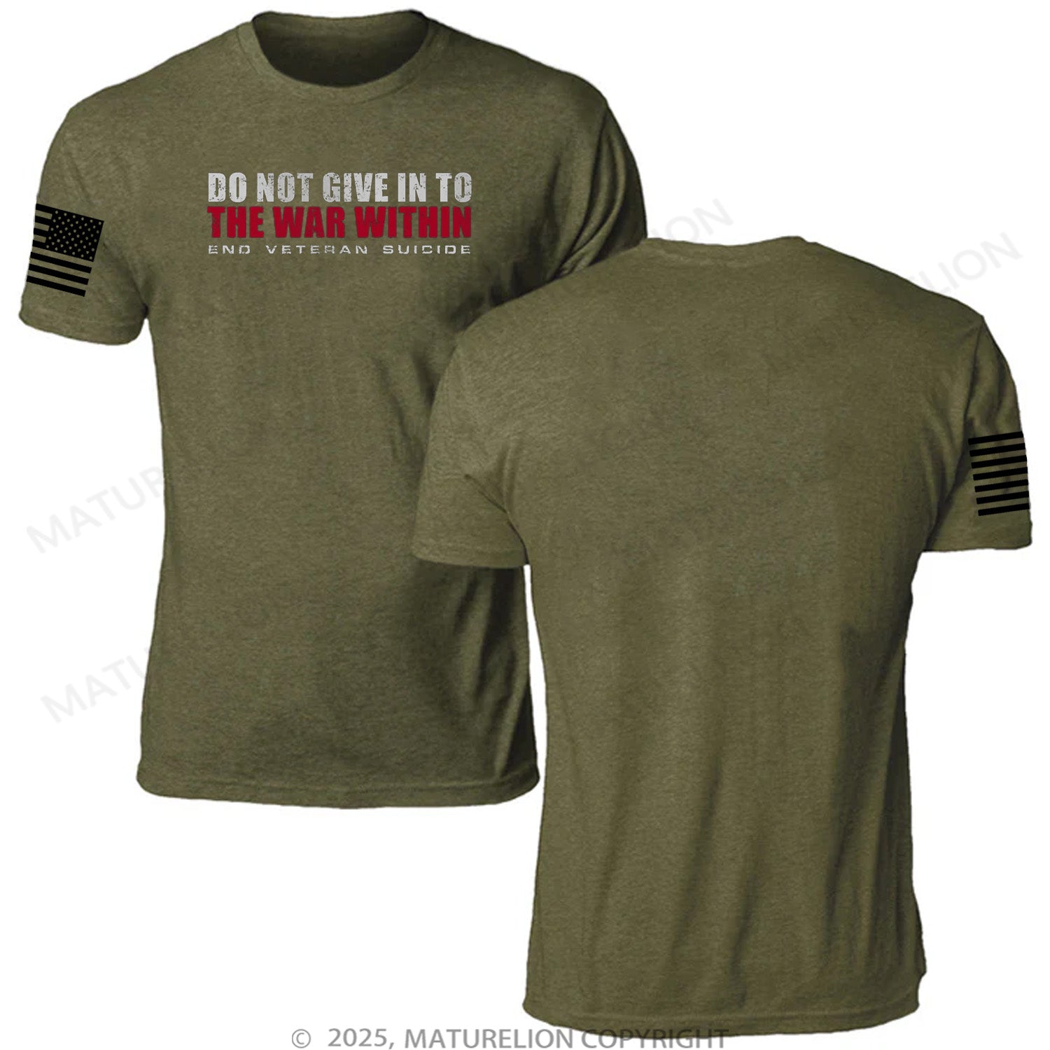 Maturelion Unisex T-Shirt Do Not Give In Memorial T-shirt