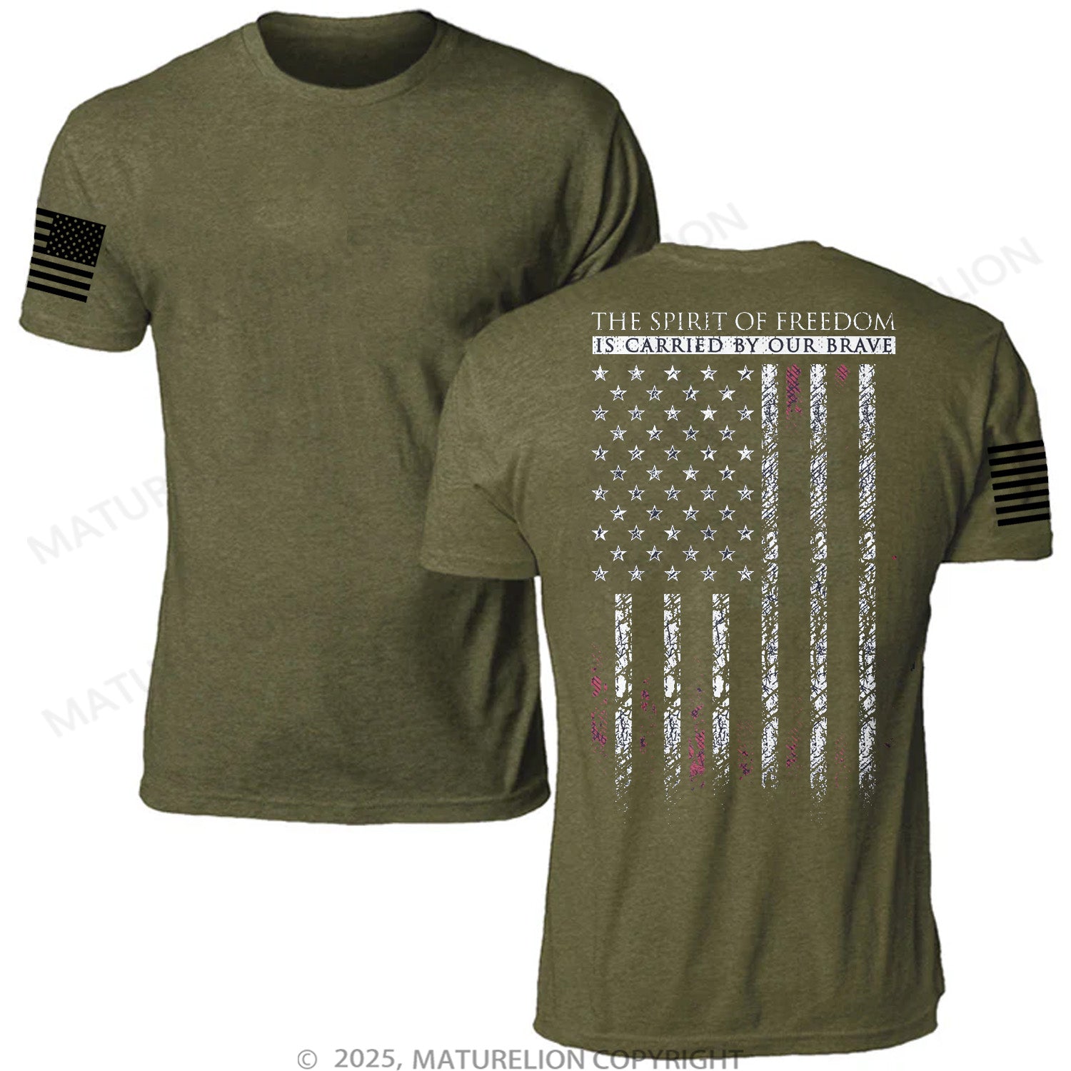Maturelion Unisex T-Shirt Carried By Our Brave Memorial T-shirt