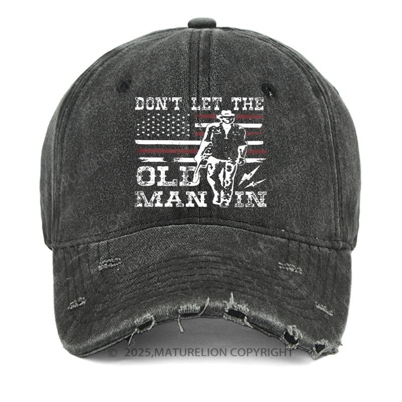Maturelion Men's Cap Don't Let The Old Man In Washed Vintage Cap