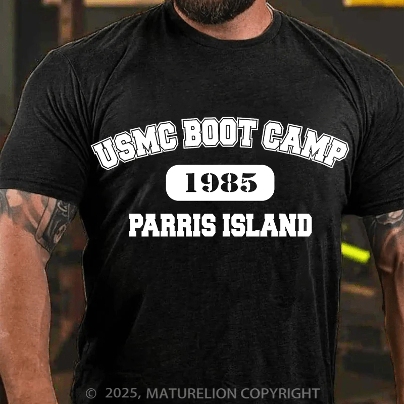 Maturelion Men's T-Shirt USMC Boot Camp Cotton T-Shirt