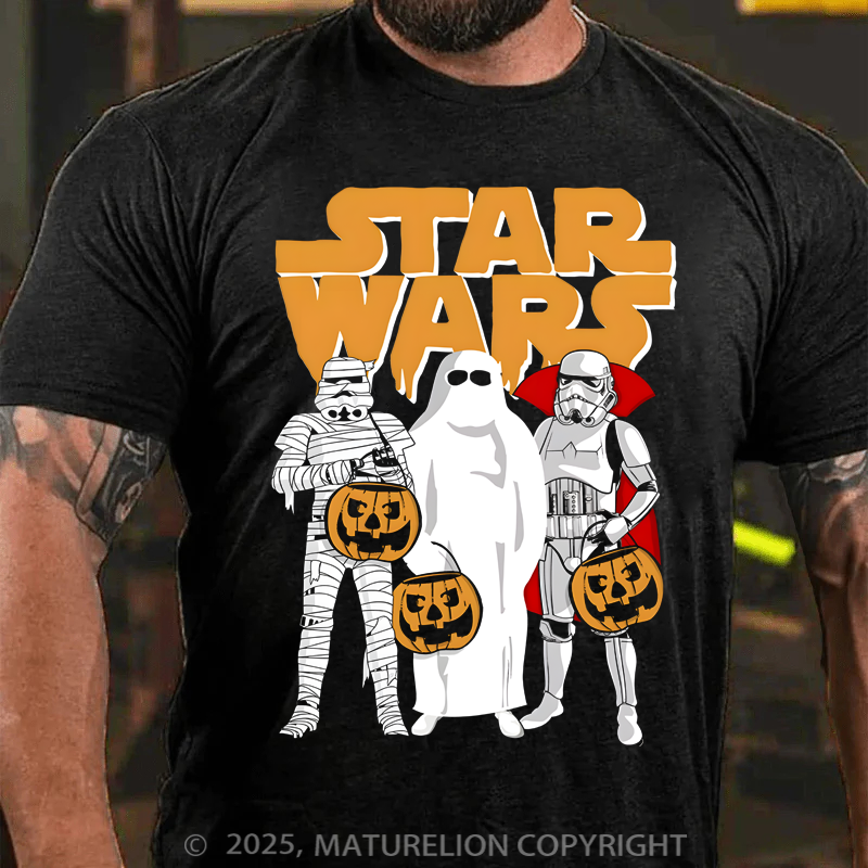 Maturelion Men's T-Shirt Trio Costumes Halloween Logo Cotton T-Shirt