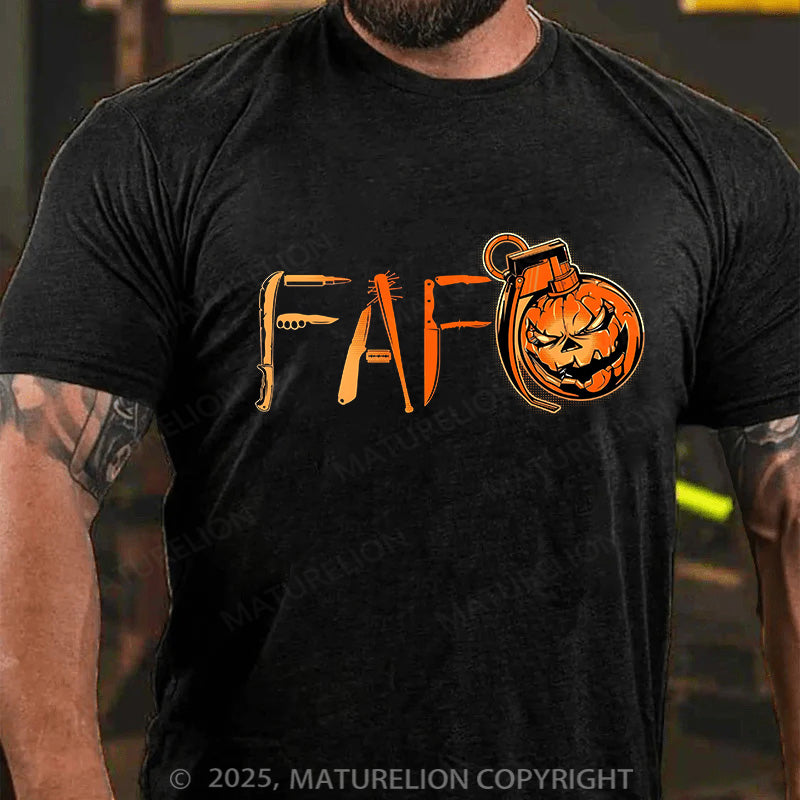 Maturelion Men's T-shirt Found Out Cotton T-shirt