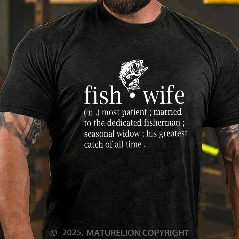 Maturelion Essential T-Shirt Fish Wife Cotton T-shirt