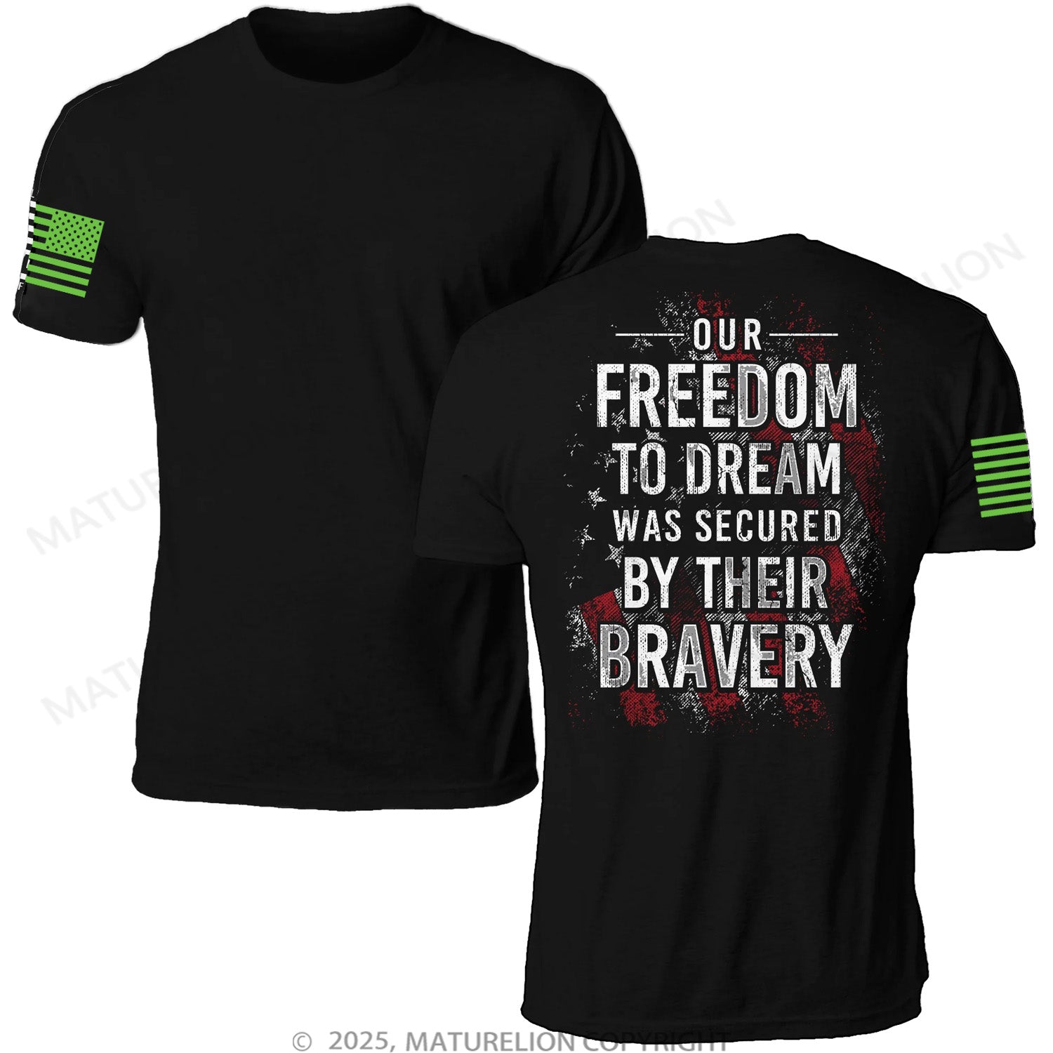 Maturelion Unisex T-Shirt Freedom To Dream Memorial T-shirt